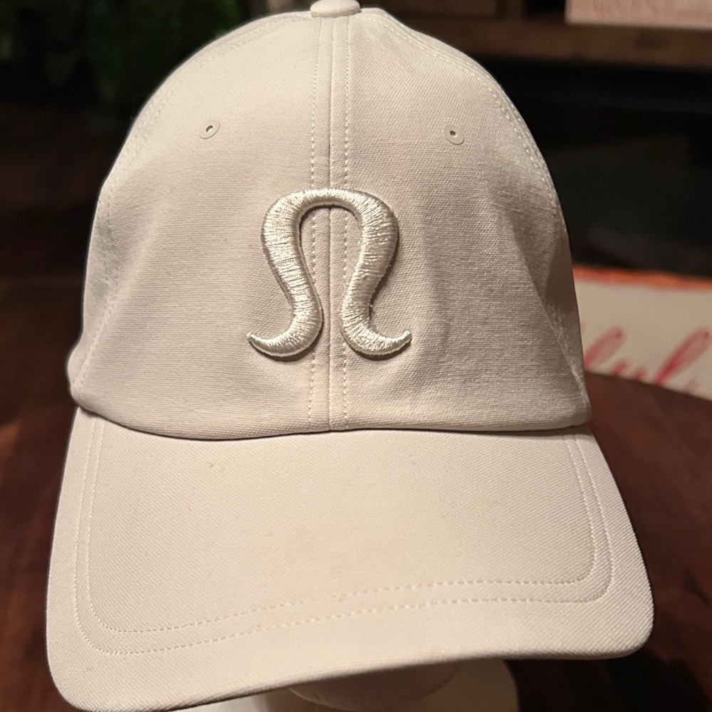 Lululemon White Baseball Cap